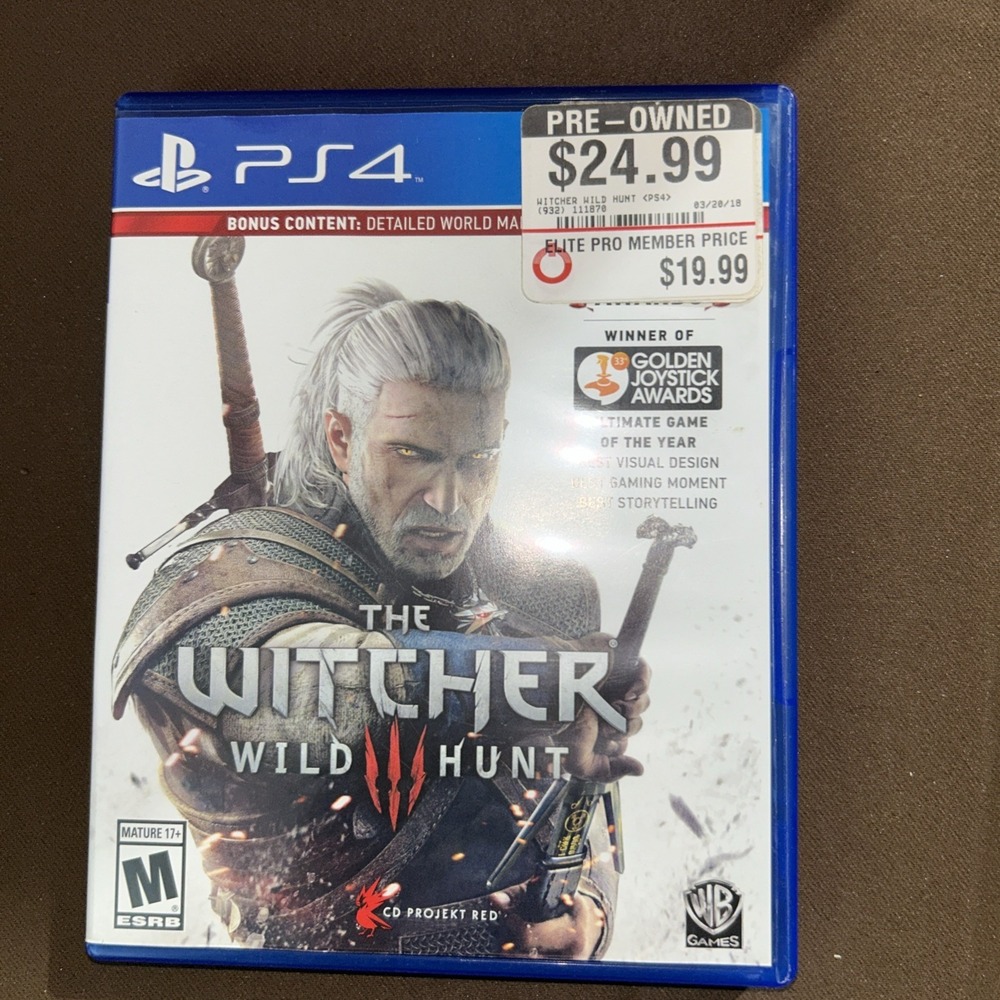 The Witcher 3 Wild Hunt PS4 Complete Tested PlayStation 4 RPG